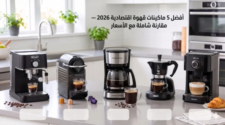 أفضل 5 ماكينات قهوة اقتصادية 2026 — مقارنة شاملة مع الأسعار