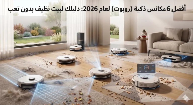 أفضل 6 مكانس ذكية (روبوت) لعام 2026: دليلك لبيت نظيف بدون تعب